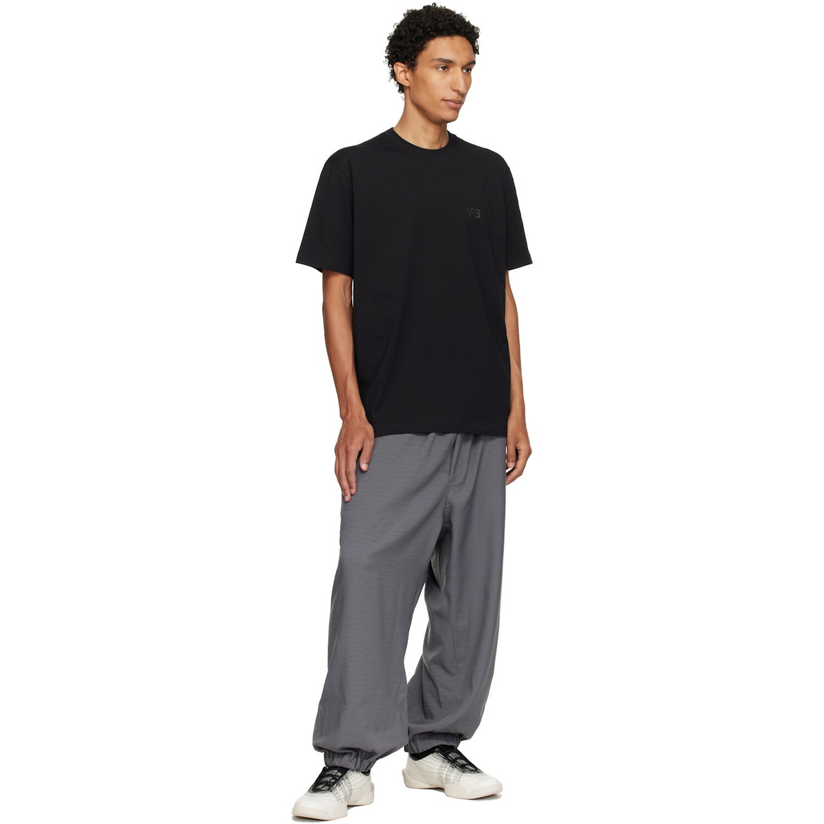Y-3 Black Regular Short Sleeve T-shirt