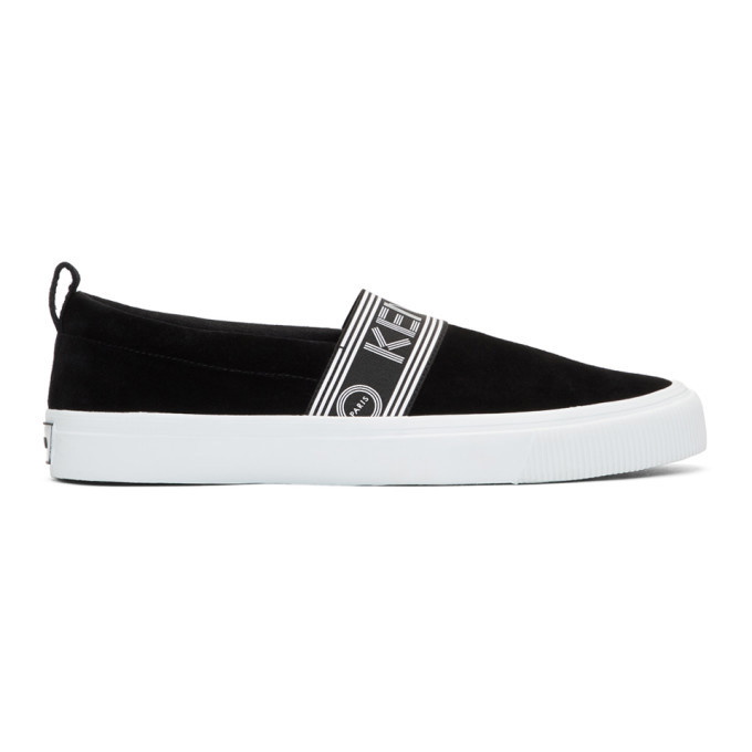 Photo: Kenzo Black Suede Kapri Slip-On Sneakers