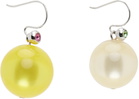 Mondo Mondo Yellow & White Cha Cha Earrings
