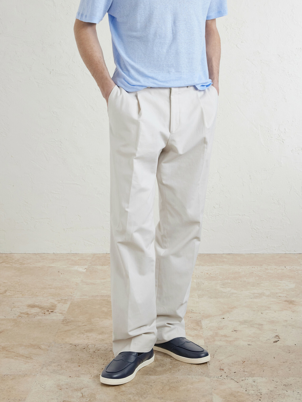 George Cleverley - Joey Deerskin Penny Loafers - Blue