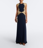 Costarellos Embroidered gown