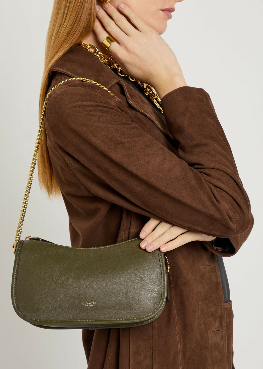 Coach Waverly Leather Shoulder bag - Olive - One Size