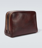 Brunello Cucinelli - Leather toiletry bag
