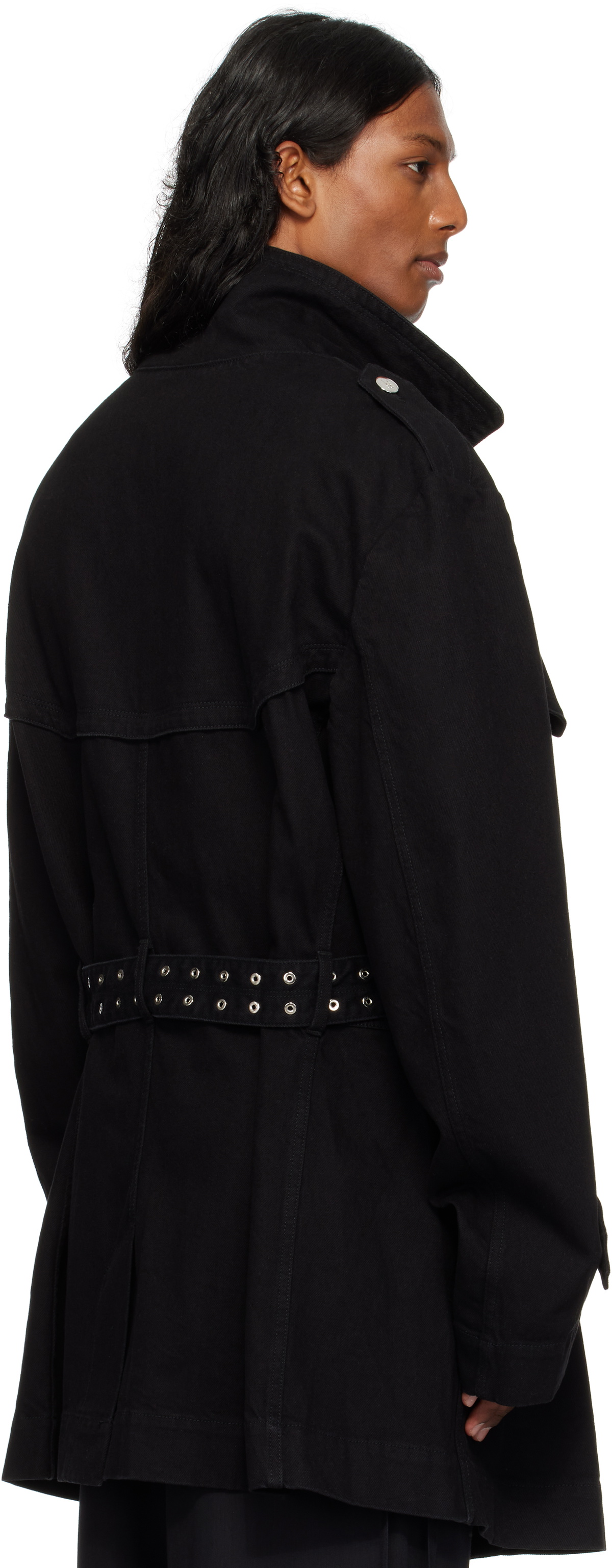 Ludovic de Saint Sernin Black Honey Trench Coat