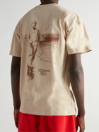 Y,IWO - Logo-Print Cotton-Jersey T-Shirt - Neutrals