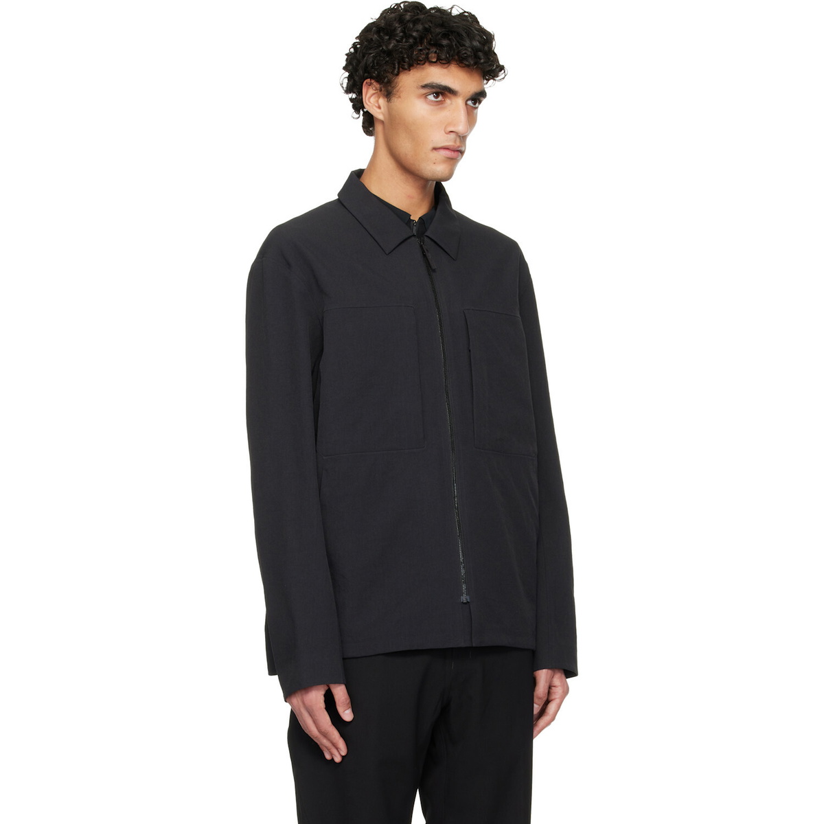 Veilance Black Mionn Softshell Overshirt