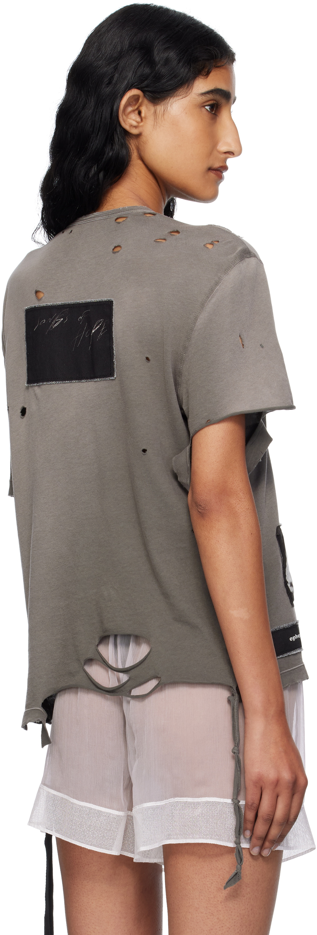 Ann Demeulemeester Gray Fanie Standard Fit T-shirt