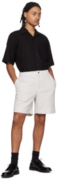 Solid Homme Gray Four-Pocket Shorts