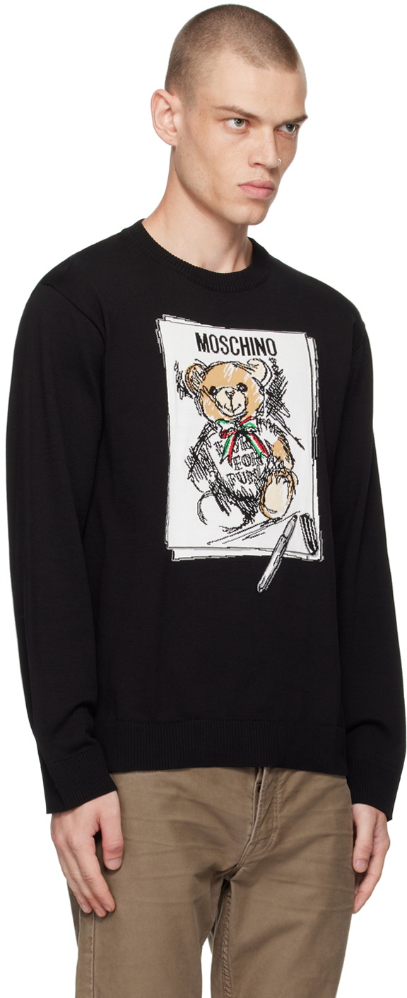 Moschino Black Teddy Bear Sweater