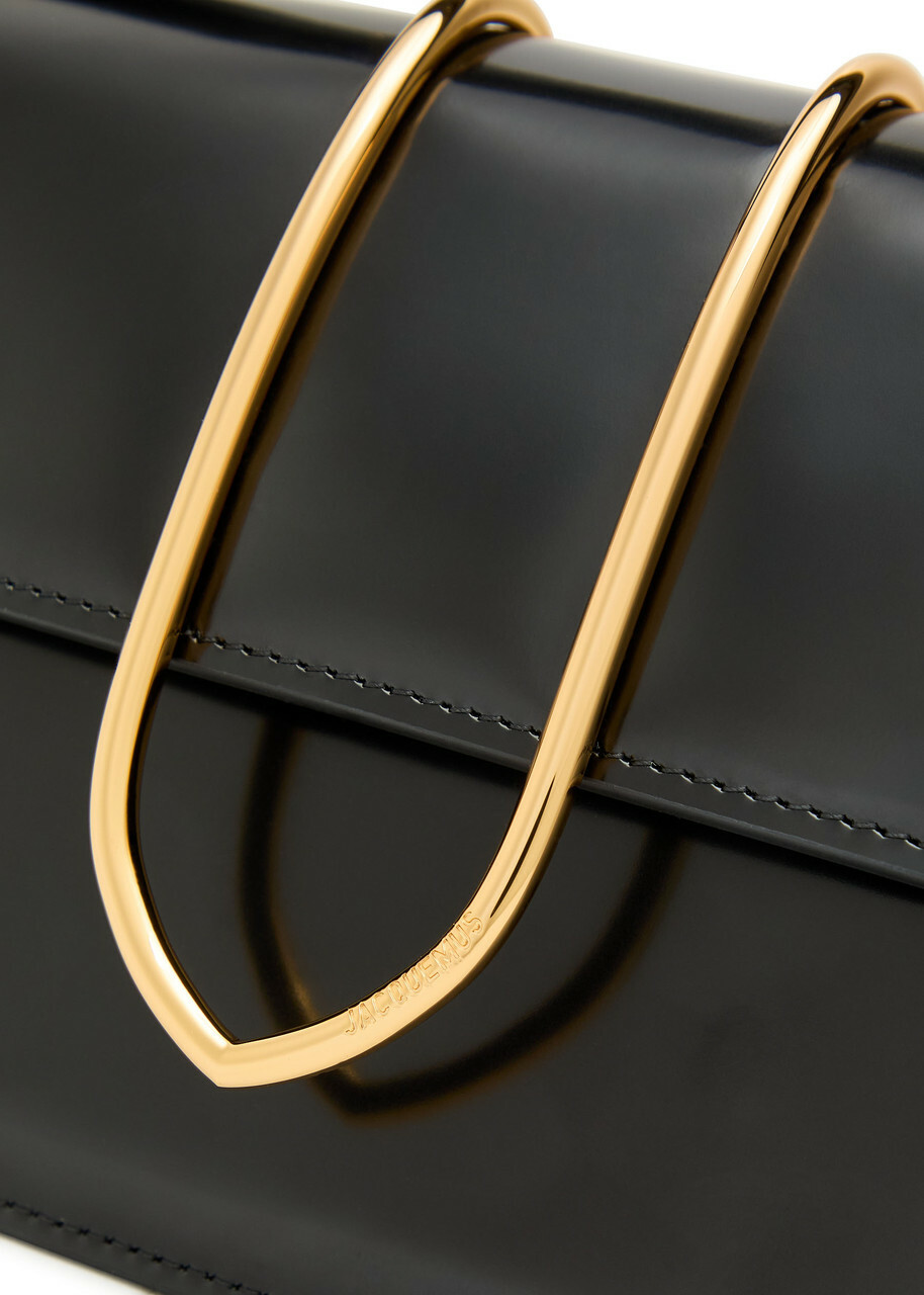 Jacquemus Le Grand Bambino Glossed Leather top Handle bag - Black - One Size