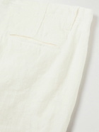 La Paz - Maciel Classic Linen Shorts - White