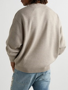 KAPITAL - Coneybowy Intarsia Sweater - Neutrals