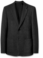 Mr P. - Checked Wool-Blend Bouclé Blazer - Gray