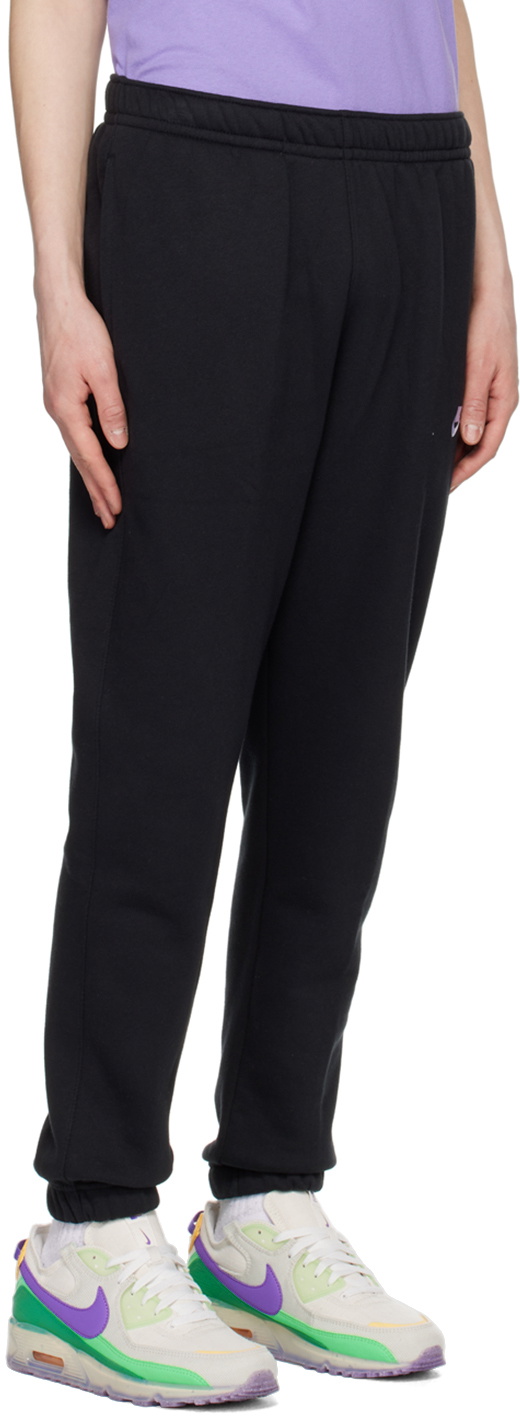 nike black club lounge pants