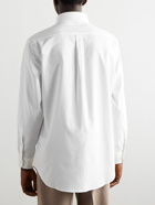 Loro Piana - Button-Down Collar Cotton Oxford Shirt - White