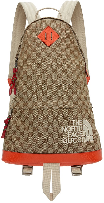 Photo: Gucci Beige The North Face Edition Logo Backpack