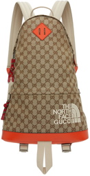 Gucci Beige The North Face Edition Logo Backpack