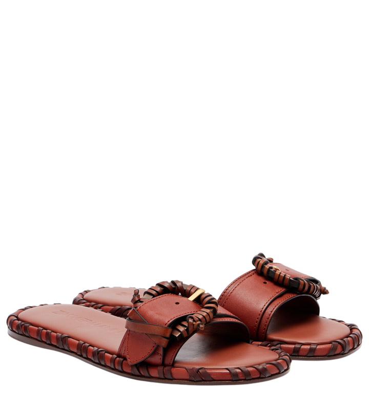 Photo: Zimmermann Alchemy leather slides