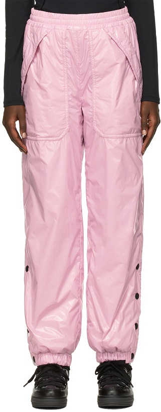 Photo: Moncler Grenoble Pink Nylon Insulated Lounge Pants