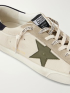 Golden Goose - Super-Star Distressed Suede -Trimmed Leather Sneakers - Neutrals
