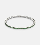 Bucherer Fine Jewellery 18kt white gold bracelet with tsavorites