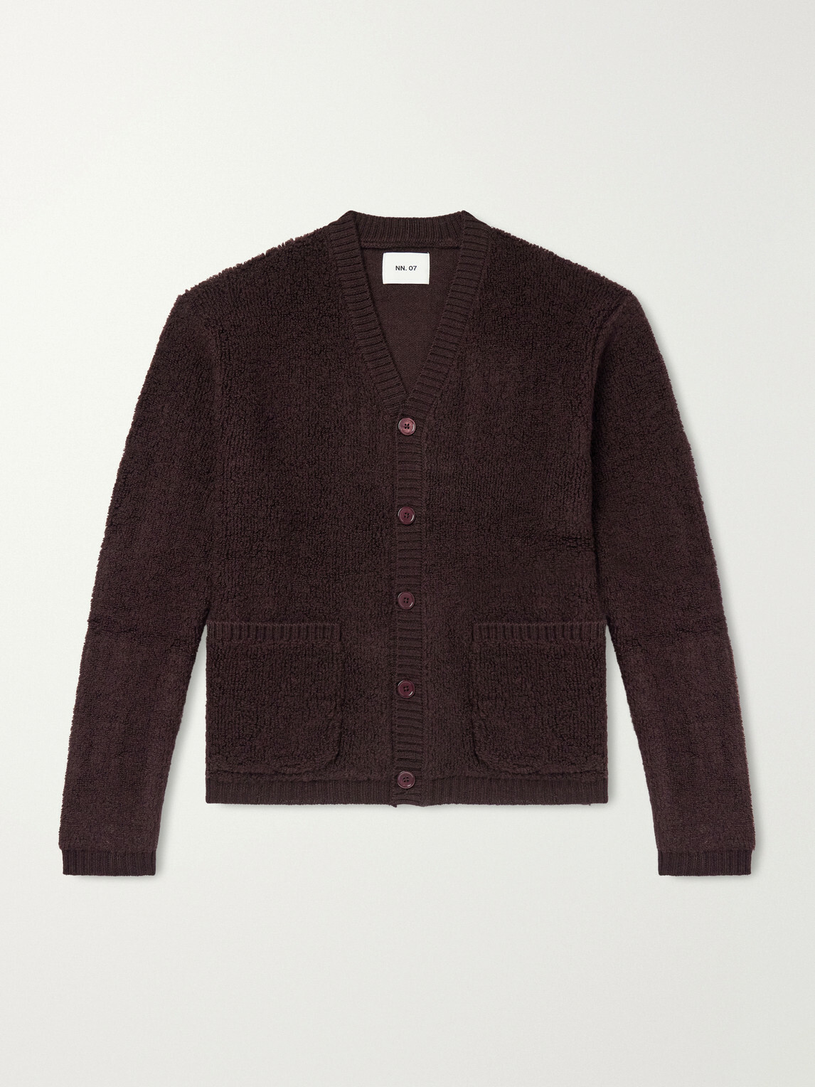 NN07 - 60064 Wool-Terry Fleece Cardigan - Brown