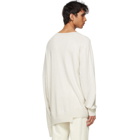 Dries Van Noten Off-White Cashmere Asymmetric Sweater