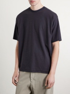 A.PRESSE - Cotton and Cashmere-Blend T-Shirt - Gray