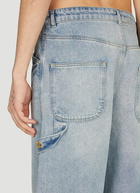 Courrèges - Dirty Blue Baggy Jeans in Light Blue