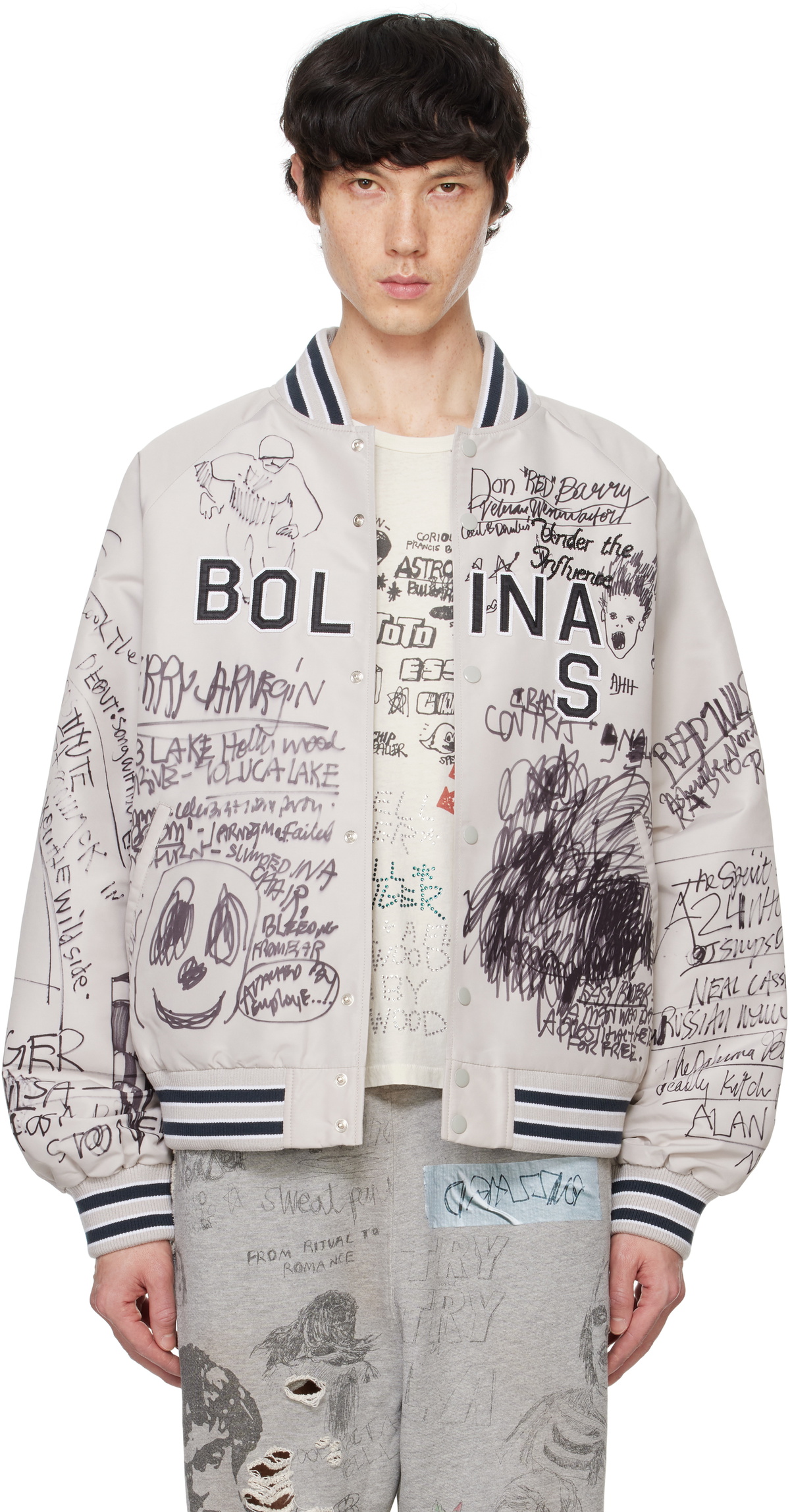 PALY Gray 'Bolinas' Bomber Jacket