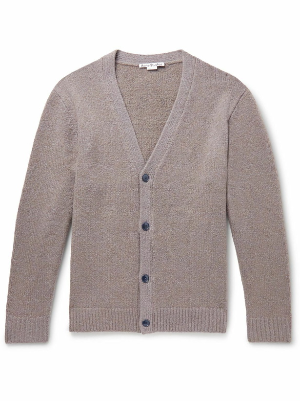 Photo: Acne Studios - Korval Stretch-Knit Cardigan - Gray