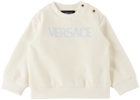 Versace Baby White & Blue Barocco Sweatsuit