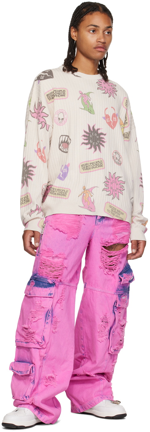 GCDS Off-White Surfing Wirdo Sweater