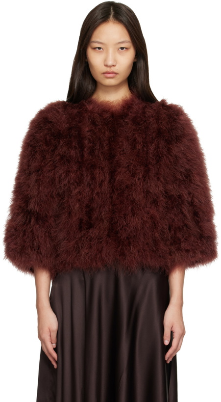 Photo: Yves Salomon Brown Feather Jacket