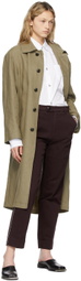 Namacheko Burgundy Overdyed Contrast Stitch Trousers