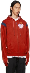 99% IS Red 1%0ve Mohican Hoodie