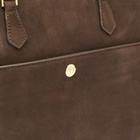 DUNST Women's Suede Shoulder Bag in Deep Brown 