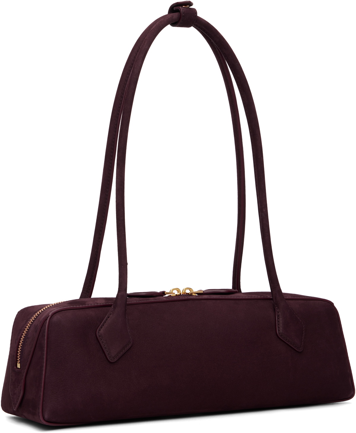 ALAÏA Burgundy 'Le Teckel' Medium Bag