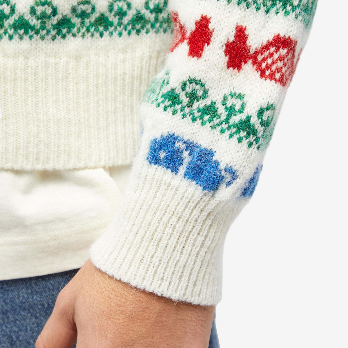Howlin by Morrison Men's Howlin' Party In The Front Whale Knit in White