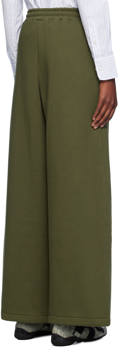 OPEN YY Green Argyle Wide Sweatpants