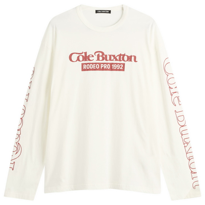 Photo: Cole Buxton Men's Rodeo Pro Longsleeve in Vintage Whitalye/Red
