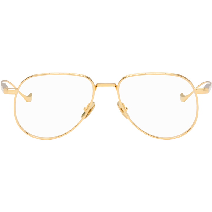 Photo: Cutler and Gross Gold Pembroke 1429 Aviator Optical Glsases