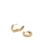 Tom Wood Beck Hoops Earrings in Gold 