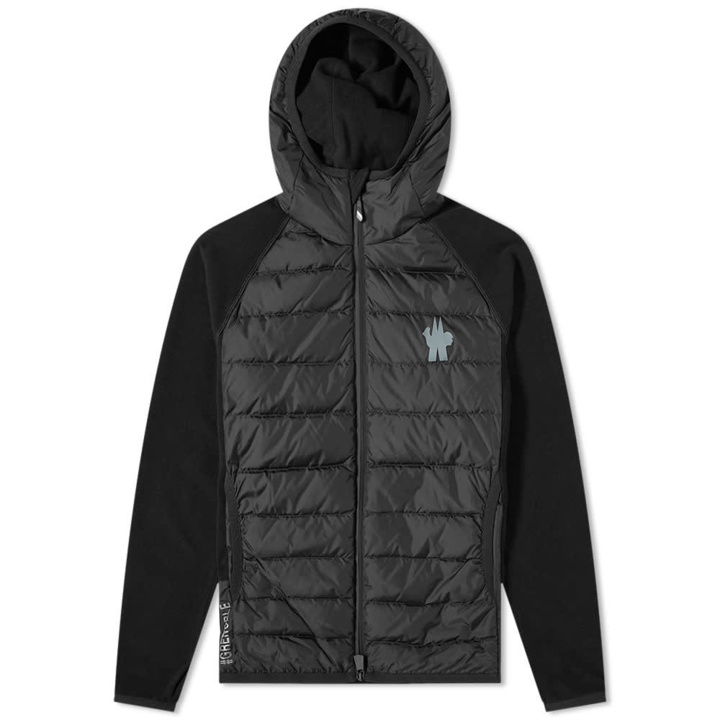 Photo: Moncler Grenoble Down Logo Hooded Fleece Jacket