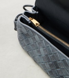Bottega Veneta Notturno Intrecciato suede crossbody bag