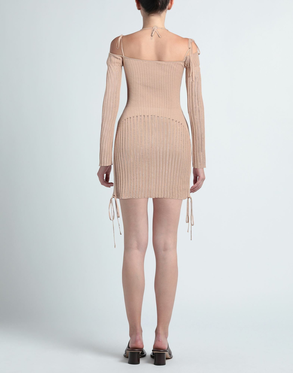 Andreādamo Womens Mini dress Camel