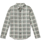 Outerknown - Highline Checked Cotton and Linen-Blend Flannel Shirt - Green