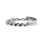Lanvin Silver Curb Chain Bracelet