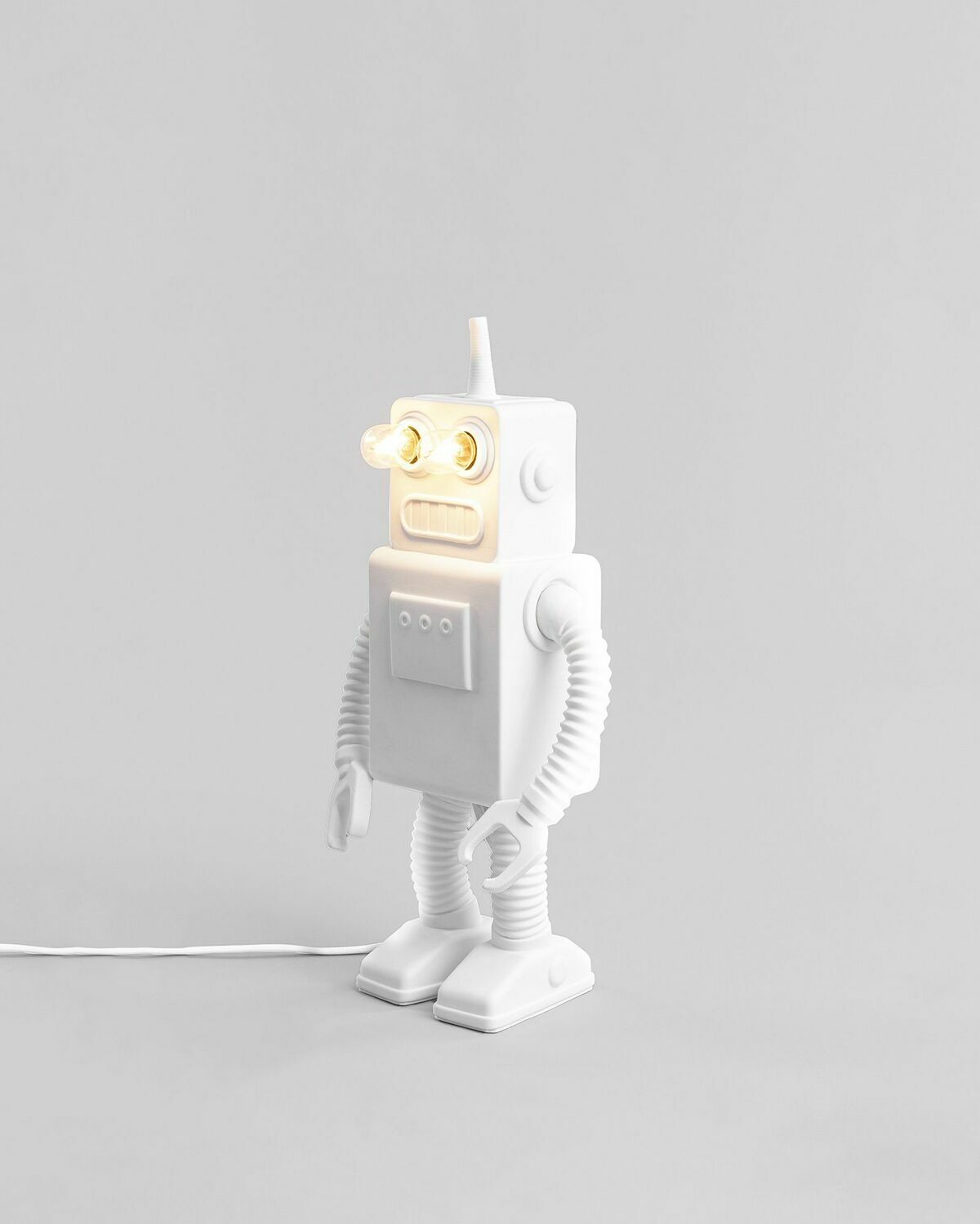 Seletti PORCELAIN LAMP - ROBOT LAMP - EU PLUG White Mens Home deco