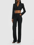 PHILOSOPHY DI LORENZO SERAFINI Tech Grain De Poudre Cropped Blazer